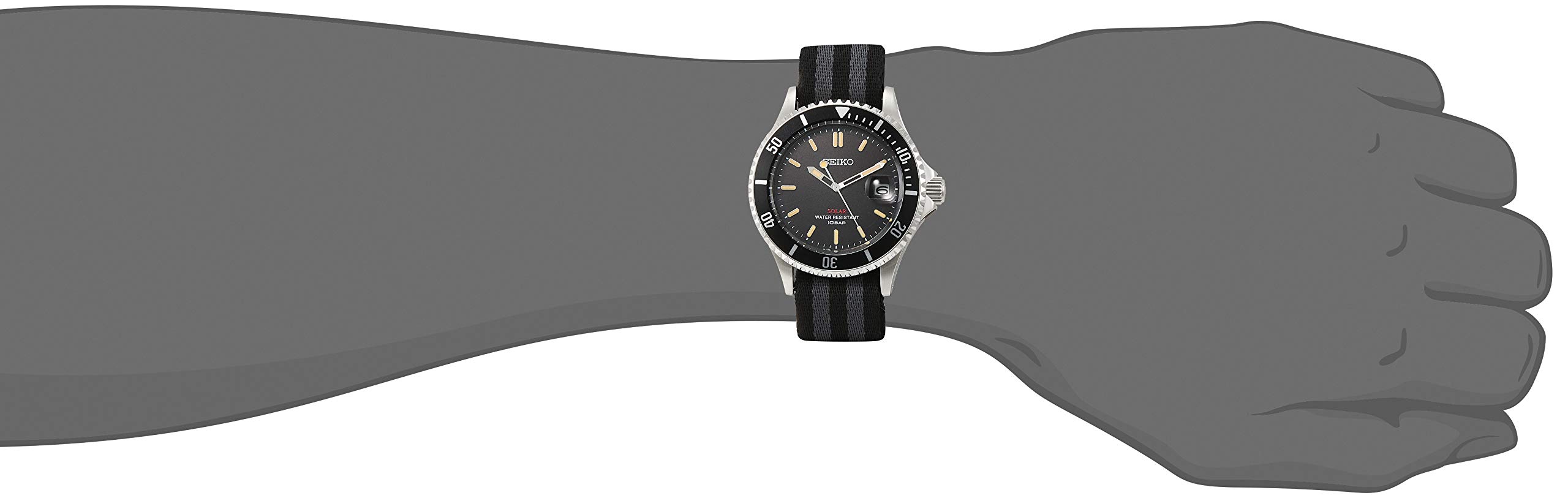 Seiko SZEV014 Men's Wristwatch, Vintage Design, Solar, Shop Limited Model