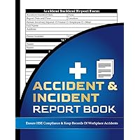 Accident and incident Report Book: Health and Safety Report Log Book, Incident Report Forms For Business, Schools, Daycares, Offices, and Workplaces