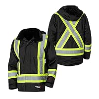 Viking Professional Journeyman 300D Rip-Stop Fire Retardant Reflective Jacket - Fire Resistant Hi Vis Jackets for Men