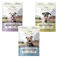 Superfood Complete, Air-Dried Adult Dog Food - High Protein, Zero Fillers, Superfood Nutrition (64 oz. Premium Chicken, 64 oz. Premium Beef, 64 oz. Lamb & Venison)