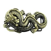 DT Unisex 3D Chinese Dragon Head Belt Buckle,Mythical Themed Authentic Dragon,Birthday,Christmas Day,Father's Day Gifts