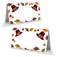 Thanksgiving Autumn Shower Party Decorations,Watercolor Maple Leaf Guest Table Seating Name Cards,Food Tent Labels,Fall Harvest Party Supplies,Birthday Party Seating Cards,25 Pcs Tent Style Cards,F2