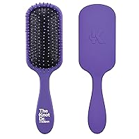 The Knot Dr. for Conair Hair Brush, Wet and Dry Detangler, Removes Knots and Tangles, For All Hair Types, Purple