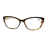 Clear Lens Glasses With Bifocal Reading Lens Womens Rectangular Cateye