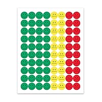Hygloss Products-41825 Behavior Sticker Set, 1/2 Inch Each, Pack of 320 Stickers - (Red Yellow Green)