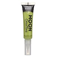 Face & Body Paint with Brush Applicator by Moon Creations - 0.50fl oz - Lime Green
