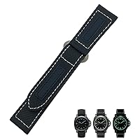 24mm Carbon Fiber Watch Strap Black Watch Bracelets For Panerai  pam 01661/00441 Watch Bands For Men Accessories