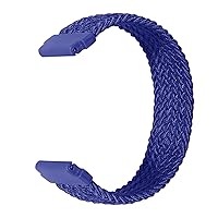 Braided Solo Loop Strap 20mm Universal, 22mm Universal Watch Band (Color : Blue, Size : 22mm Universal-M)
