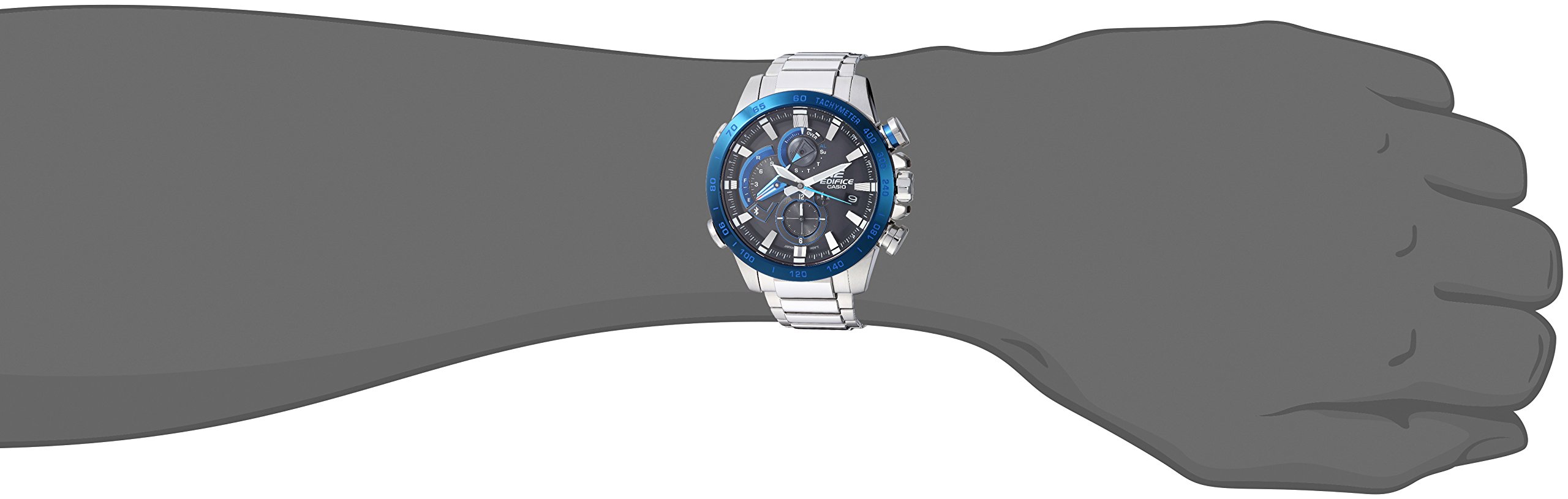 Casio Men's EQB-800DB-1ACF Edifice Connected Analog Display Quartz Silver Watch