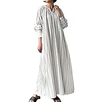 XJYIOEWT Modest Summer Dresses for Women,Women's Muslim Abaya Dress Prayer Dress Full Length Kaftan with Hijab Dubai Max