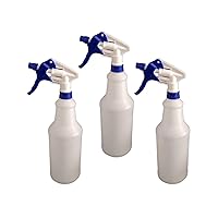 3 Pack Spray Bottle Leakproof Empty Clear Refillable | for Cleaning Solutions, Essential Oils, Travel, Perfumes | 32 Oz / 1 Quart