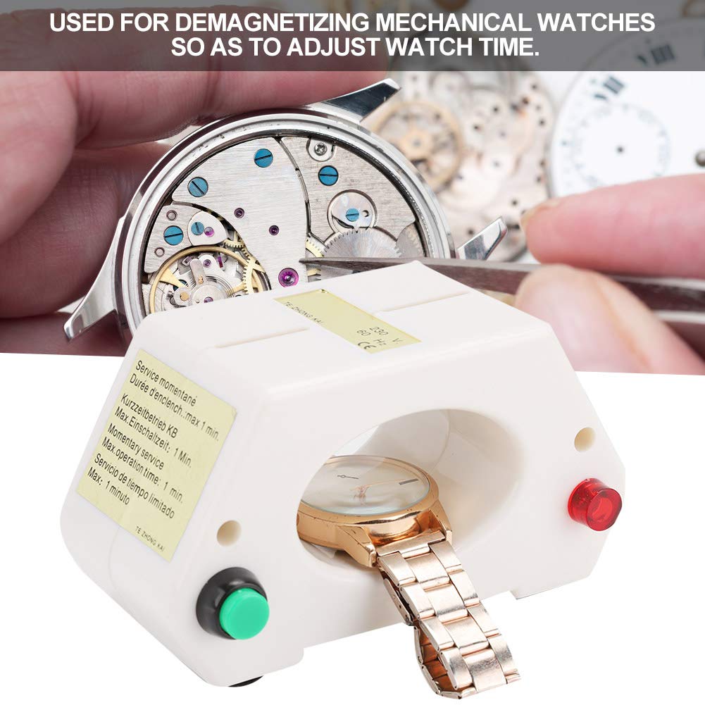 Demagnetizer,Professional Lightweight Mechanical Wristwatch Demagnetizer For Repairing Watch Adjusting Watch Time Watchmakers Repairing Workers Watch Repairing Tool (US)