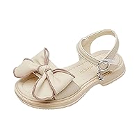 Open Child/Big Sandals Sandals Casual Design Sandals Shoes Little Dress Bowknots Summer Flat Kid Toe Girls