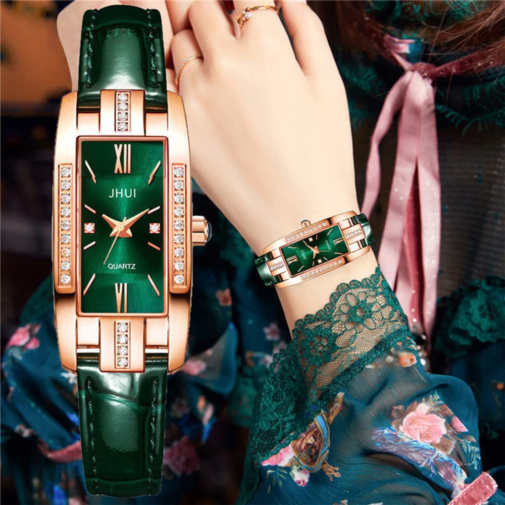 BESTKANG Women Watch Classic Rectangular Dress Watches Luxury Diamond Watch Fashion Leather Lady Watches Small Wrist Stainless Steel Watch