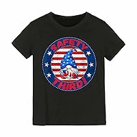 Camouflage Shirts for Boys Toddler Boys Red White Blue Text Print T Shirts American Flag Shirt Kids Boy Shirts