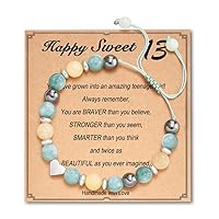 HGDEER 5th 8th College High School Graduation Day Gifts for Girls Natural Stone Bracelet to Girls Women Gifts for Sister Friend Daughter Granddaughter Niece