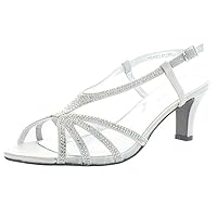 David Tate Womens Refined Embellished Illusion Evening Sandals