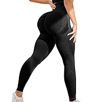 CROSS1946 Women Scrunch Butt Lifting Workout Leggings High Waisted Tummy Compression Seamless Yoga Pants Gym Athletic Tights