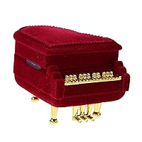 BESTOYARD Box Necklace Gift Case Jewelry Case Ring Storage Case Jewelry Display Storage Case Cute Ring Holder Ring Bearer Pillow Jewelry Holder Ring Display Case Decor Piano Earrings Flannel