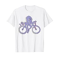 Octopus On A Bike Graphic For Cycologist's Boys Girls T-Shirt