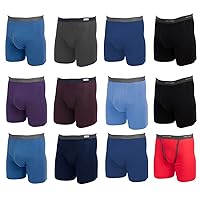 Fruit of the Loom Men's Cotton Performance Boxer Briefs (12 Pack)