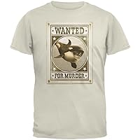 Orca Killer Whale Wanted For Murder Natural Adult T-Shirt