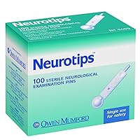 Neurotips Peripheral Neuropathy Examination Pins, White & Red, 100 Count