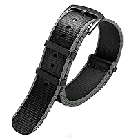 RAYESS Premium Quality 20mm 22mm Seatbelt Watch Band Nylon Strap For Seiko Mido 007 James Bond Military Striped Replacement Men Watch
