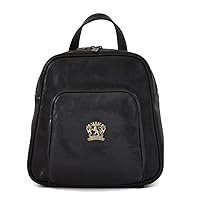 Pratesi Leather, Leather Bag for Men Sirmione Backpack in cow leather - Bruce Black