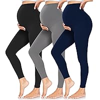Maternity Leggings Over The Belly Buttery Soft Pregnancy Workout Pants High Waisted Maternity Activewear for Women
