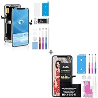 Battery for iPhone 11 Pro Max and for iPhone 11 Pro Max Screen : 5340mAh Capacity New 0 Cycle Battery Replacement with Complete Repair Tool Kit and Instructions