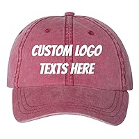 INK STITCH Sp500 Unisex Custom Embroidery Logo Texts Personalized Pigment Dye Baseball Caps