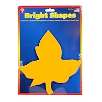 Hygloss Leaf Shape Paper Cut-Outs for Arts & Crafts-Many Creative Uses-Fall-Themed Activities-6.5 Inches-40 Pcs, Assorted Vibrant Colors Count