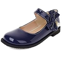 Girls Lovely Round Toe Mary Janes Flats Dolly Shoes