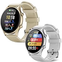 Blood Pressure Watches, Gold Smart Watch Bundle with Grey Smartwatch