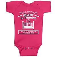 Threadrock Baby Girls' Real Estate Agent In Training Infant Bodysuit