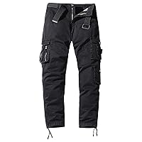Men's Camo Hiking Cargo Pants Casual Lightweight Multi Pocket Pant Straight Outdoor Tactical Military Trousers