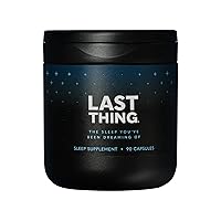 BODi Last Thing - Complete Sleep Supplement with L-theanine, Ashwagandha, Magnesium Glycinate, Melatonin - Calming Night Time Stress Defense for Deep Restorative Sleep - 30 Day Supply (90 Capsules)