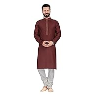 Ethnic Festival wear Men Pure Cotton Digital Printed Straight Kurta Pajama Set Rakhi Special Kurta 2867