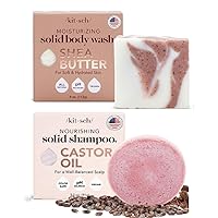 Shea Butter Body Wash Bar & Castor Oil Shampoo Bar with Discount