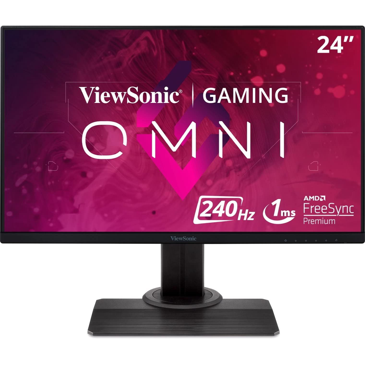 ViewSonic OMNI XG2431 24 Inch 1080p 0.5ms 240Hz Gaming Monitor with AMD FreeSync Premium, Advanced Ergonomics, Eye Care, HDMI and DisplayPort for Esports,Black