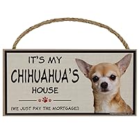 Wood Breed Decorative Mortgage Sign, Chihuahua