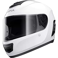 Sena MO-STD-GW-S-01 Unisex-Adult Full Face Momentum Full Face Helmet (Glossy White, Small)
