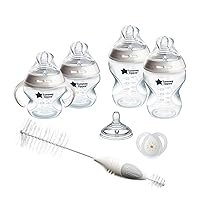 Tommee Tippee Closer to Nature Baby Bottle Newborn Starter Set, Breast-Like Nipples with Anti-Colic Valve