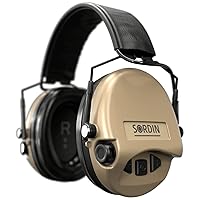Sordin Supreme MIL SFA Hearing Protection, Active Military Hearing Defenders, 26-32 dB SNR Thanks to Insulation Ring