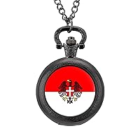 Flag of Vienna Pocket Watches for Men with Chain Digital Vintage Mechanical Pocket Watch
