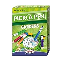 Games Pick a Pen Gardens – Highly Innovative Roll & Write Dice Game – Score Points by Filling in Your Garden with The Same Color – Perfect for Family Game Night – Kids & Adults Ages 8+