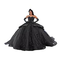 2024 Unique Designer Satin Tulle Ball Gown Glitter Quinceanera Prom Evening Dresses Lace Applique Beads 15