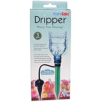 Dripper (3-Pack) Worry-Free Adjustable Drip Flow Watering Kit - Outdoor & Indoor, Irrigation Stakes for Plants Garden Pots & Containers, Uses Bottle, No Hose Devices Waterer System