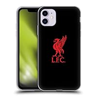 Head Case Designs Officially Licensed Liverpool Football Club Red Logo On Black Liver Bird Soft Gel Case Compatible with Apple iPhone 11
